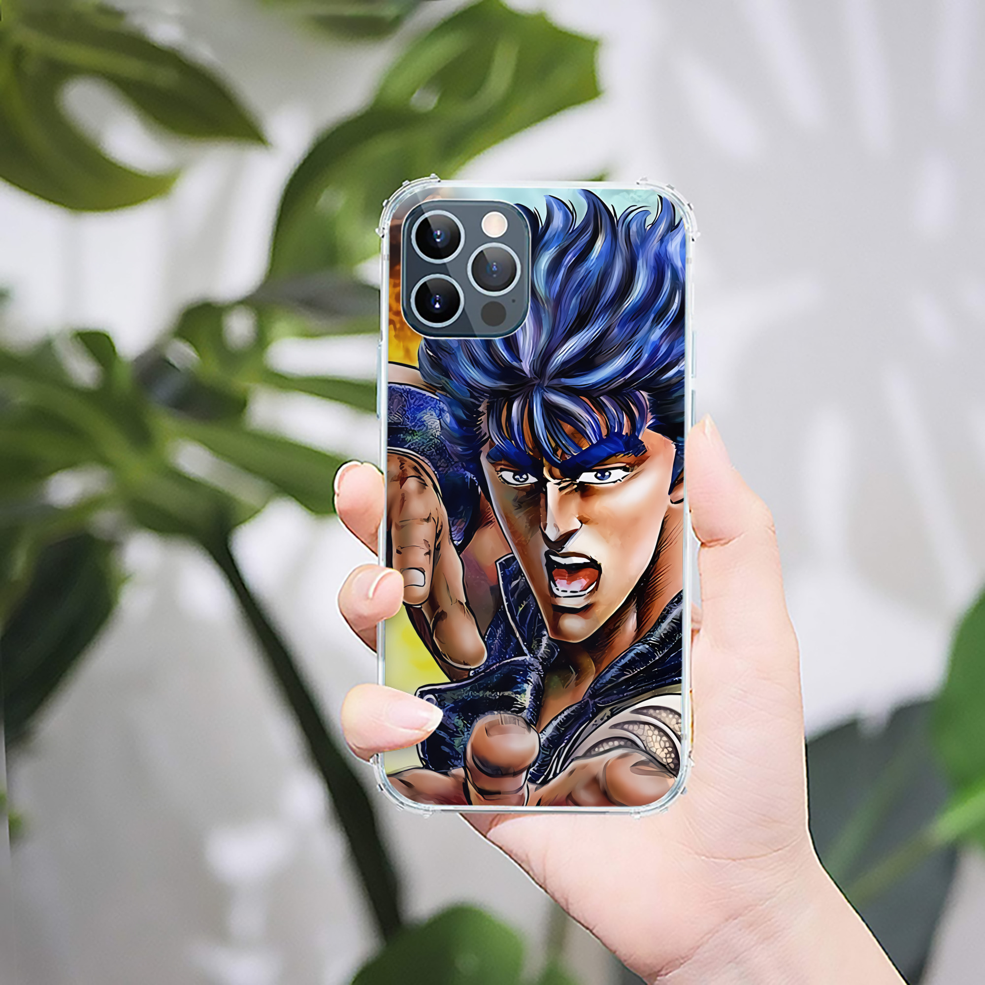 （画像用） 北斗の拳 Fist of the North Star 【iPhone 12シリーズ対応】透明スマホケース（クリアソフトケース）